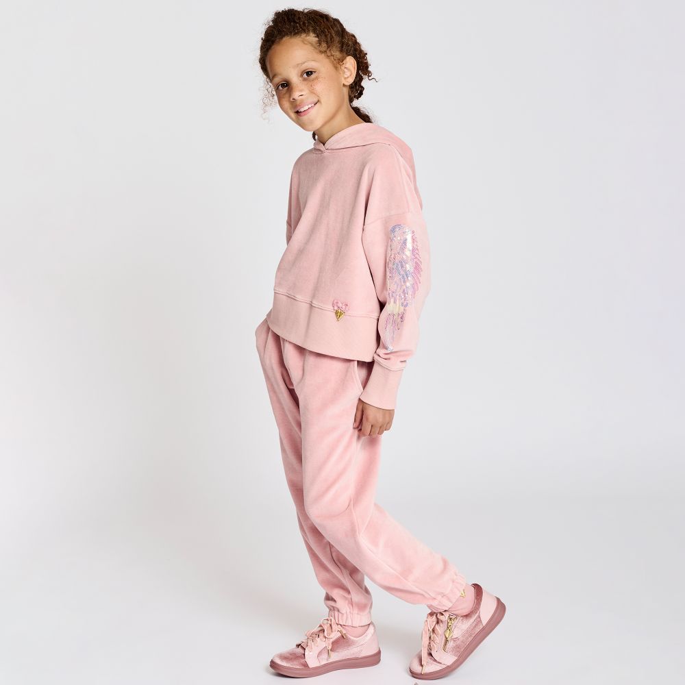 Jogging velours fille outlet