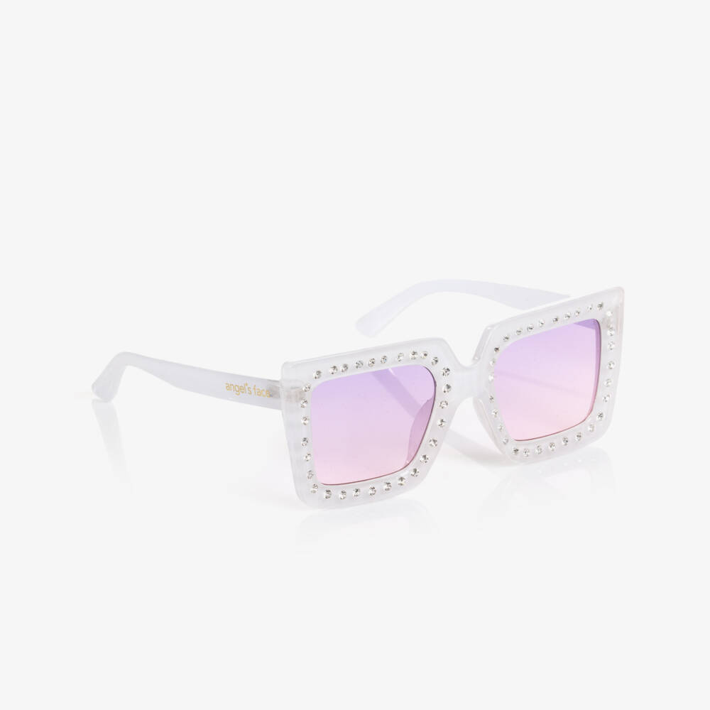 Angel's Face-Girls Radiant White Square Shades | Childrensalon Outlet
