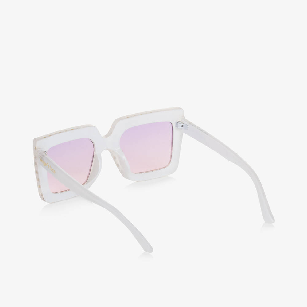 Angel's Face-Girls Radiant White Square Shades | Childrensalon Outlet