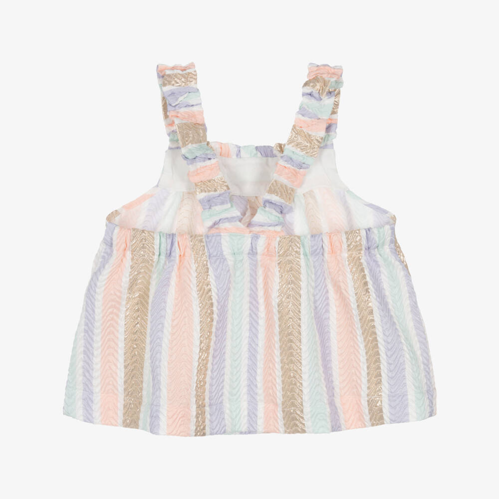 Angel's Face-Girls Rainbow Jacquard Wave Blouse | Childrensalon Outlet