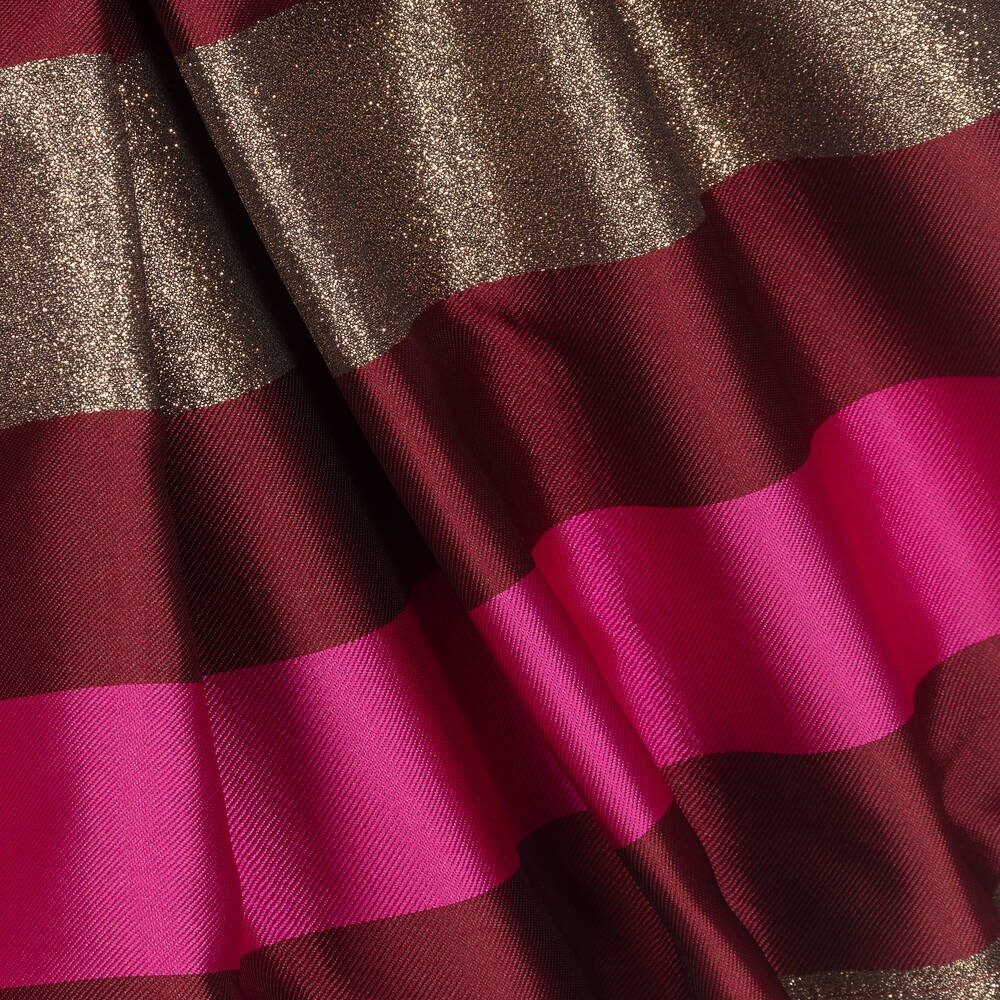 Angel's Face-Girls Red & Gold Striped Satin Dress | Childrensalon Outlet