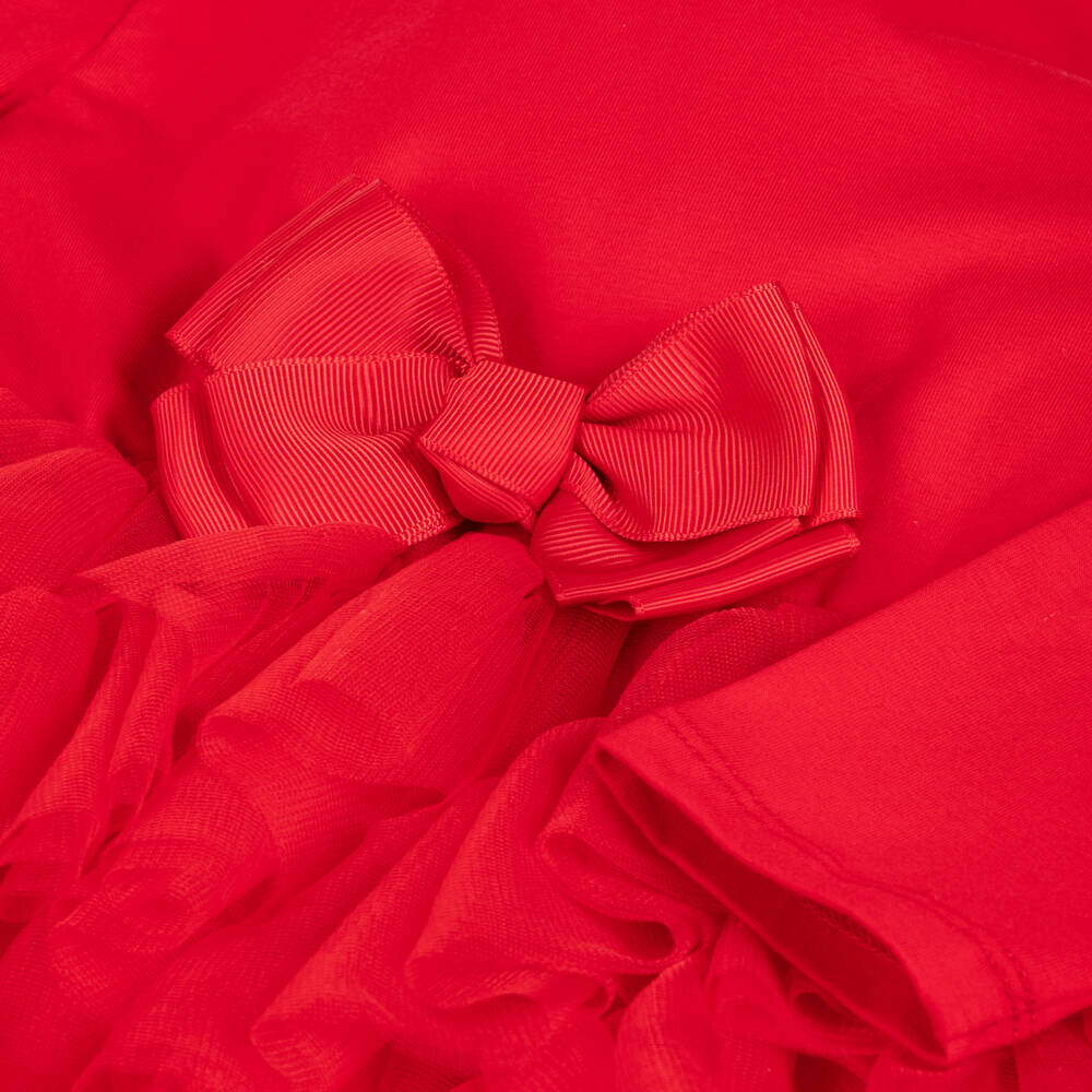 Angel's Face-Girls Red Jersey and Tulle Dress | Childrensalon Outlet