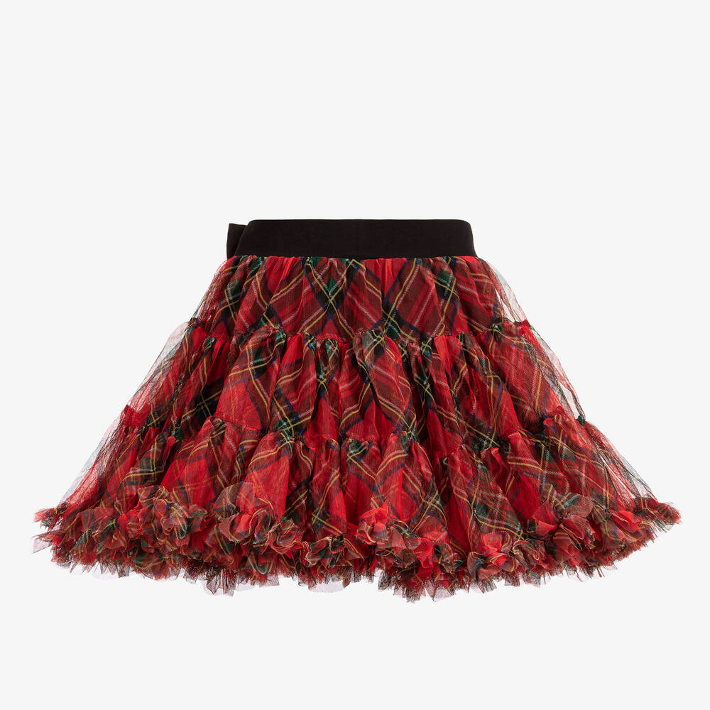 Angel's Face-Girls Red Tartan Tutu Skirt | Childrensalon Outlet