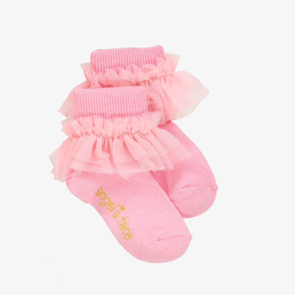 Angel's Face-Girls Rose Frilled Ankle Hosiery | Childrensalon Outlet