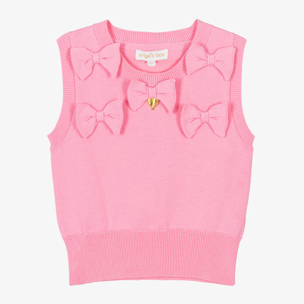 Angel's Face-Girls' Rosy Knitted Sleeveless Top | Childrensalon Outlet