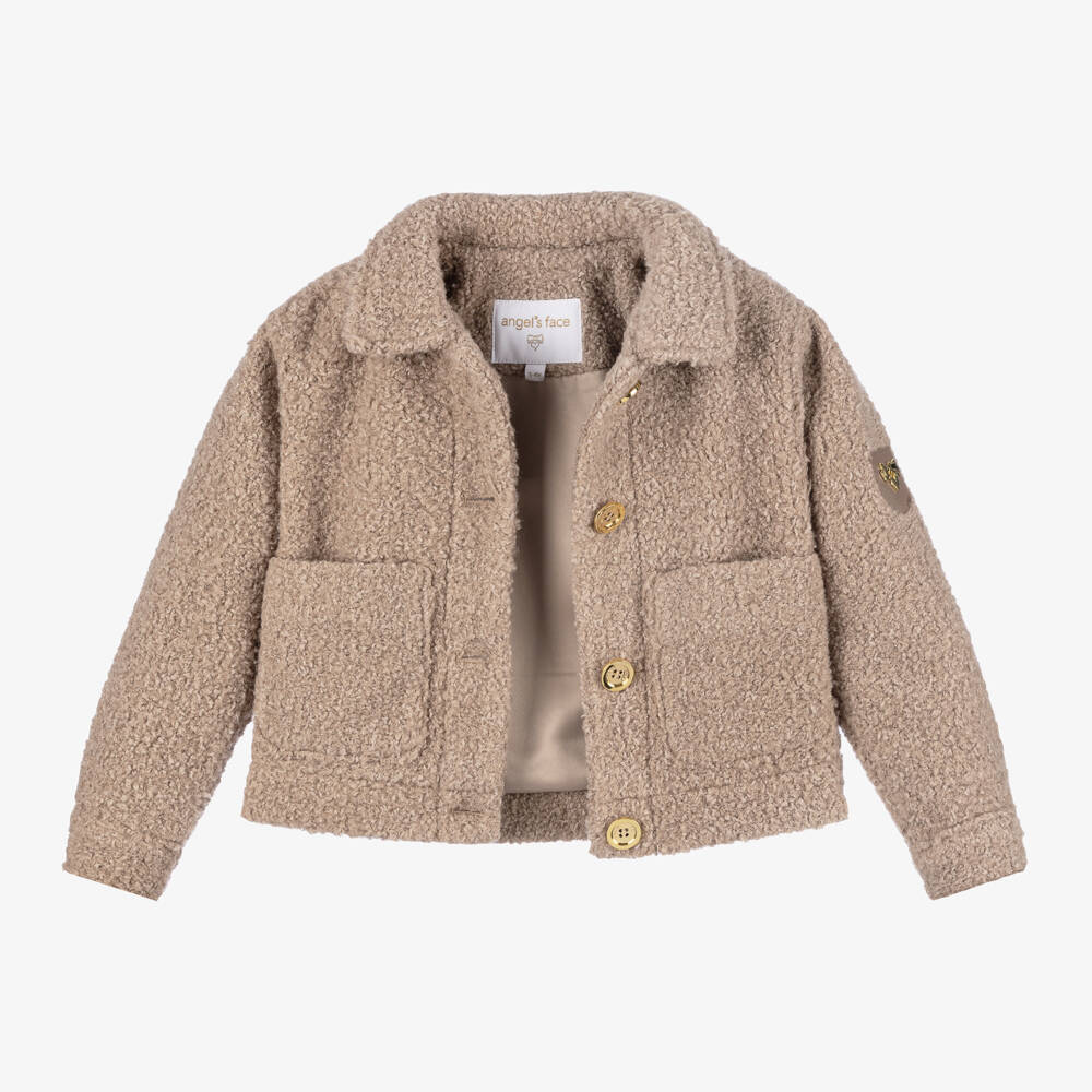 Angel's Face-Girls Sand Borg Jacket | Childrensalon Outlet