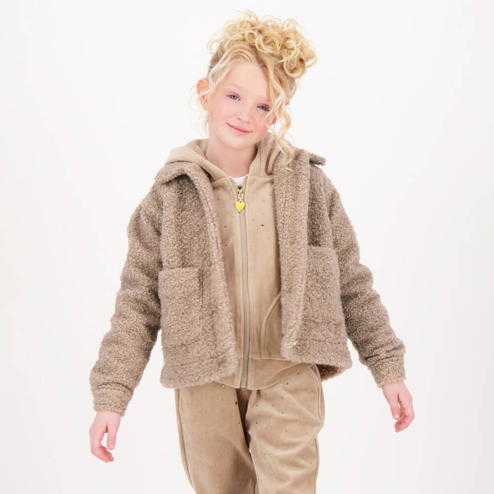 Angel's Face-Girls Sand Borg Jacket | Childrensalon Outlet