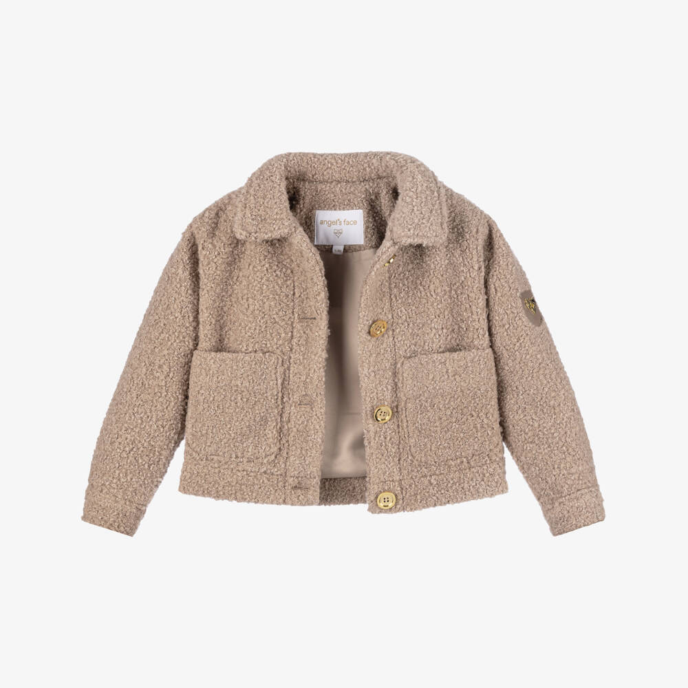 Angel's Face-Girls Sand Borg Jacket | Childrensalon Outlet