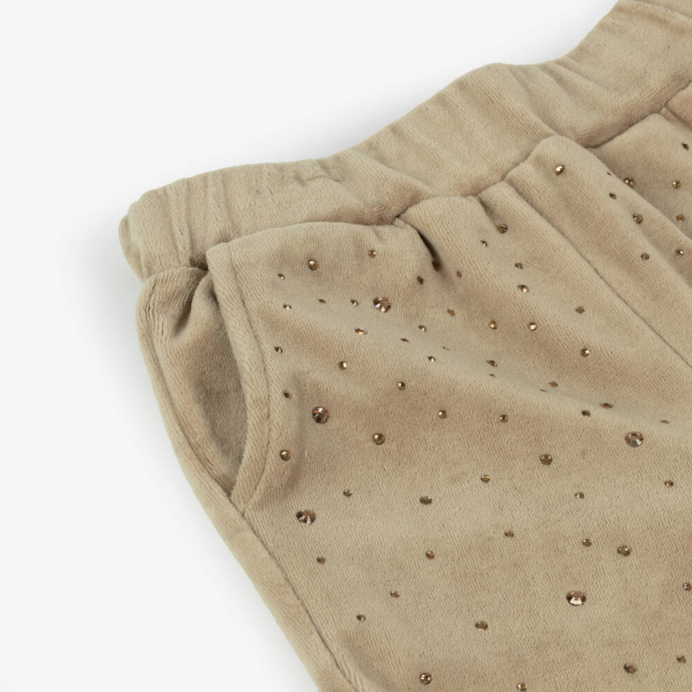 Angel's Face-Girls Sand Velour Sparkle Joggers | Childrensalon Outlet