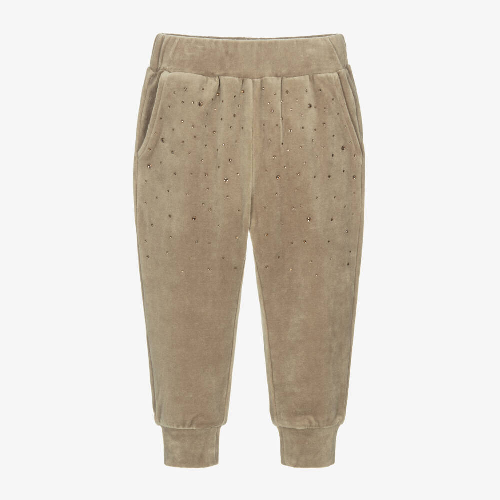 Angel's Face-Girls Sand Velour Sparkle Joggers | Childrensalon Outlet