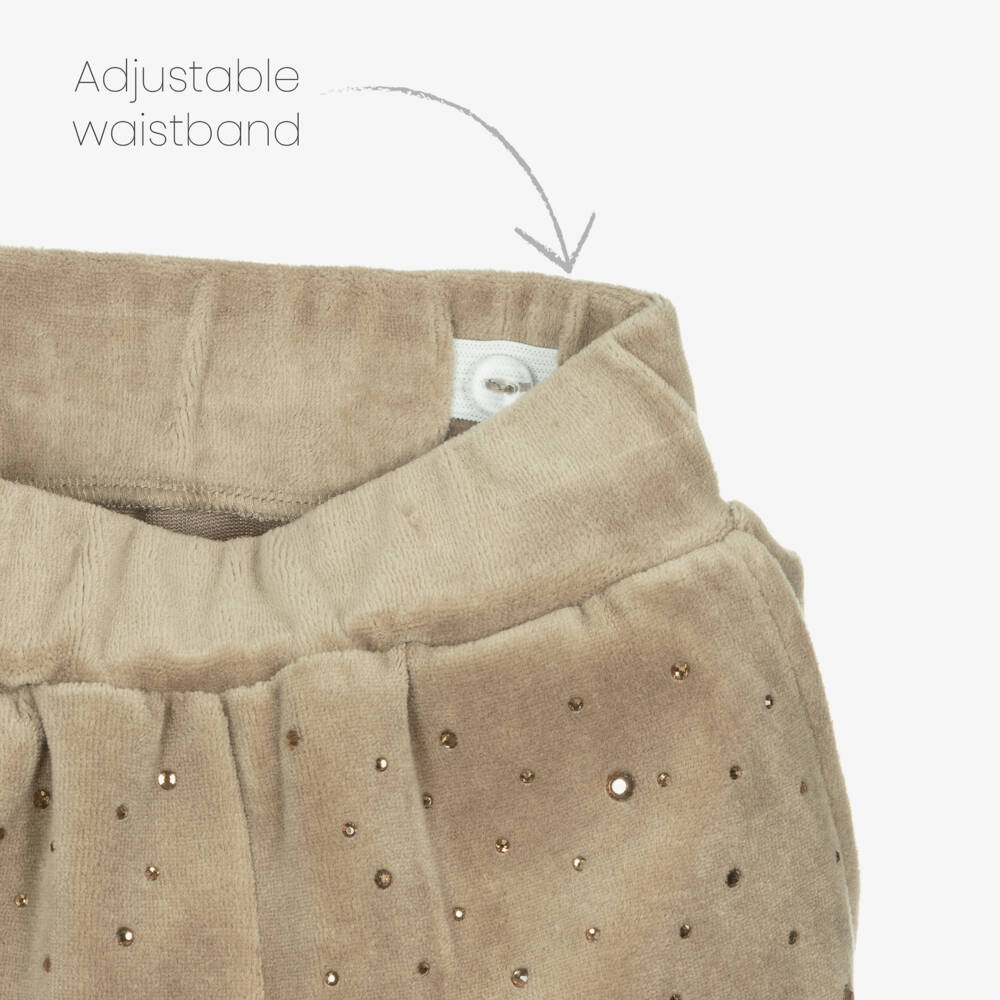 Angel's Face-Girls Sand Velour Sparkle Joggers | Childrensalon Outlet