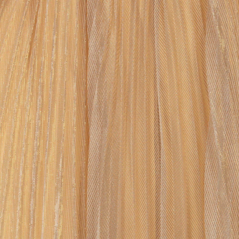 Angel's Face-Girls Sheer Gold Pleated Skirt | Childrensalon Outlet