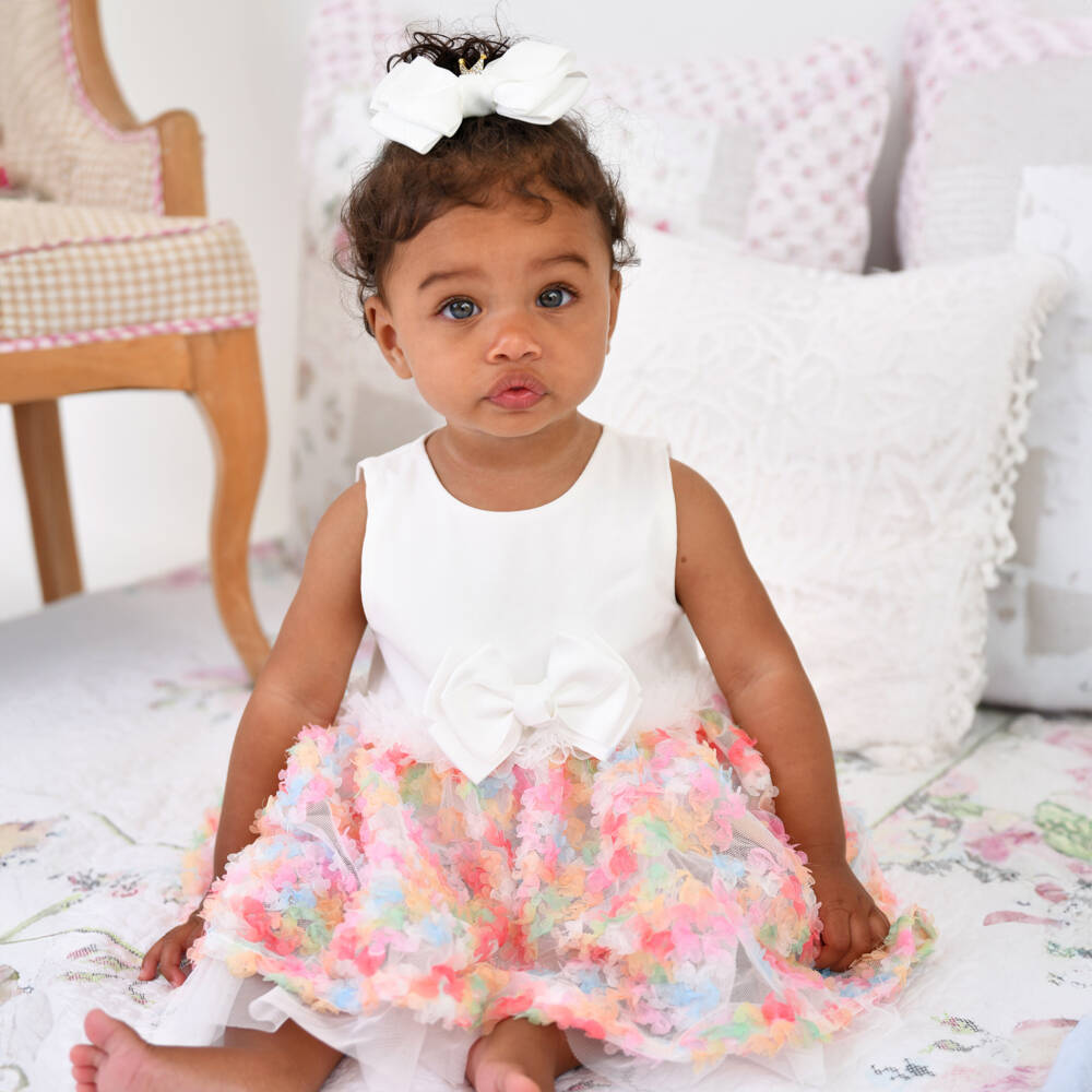 Angel's Face-Girls Snowdrop Confetti Tulle Dress | Childrensalon Outlet