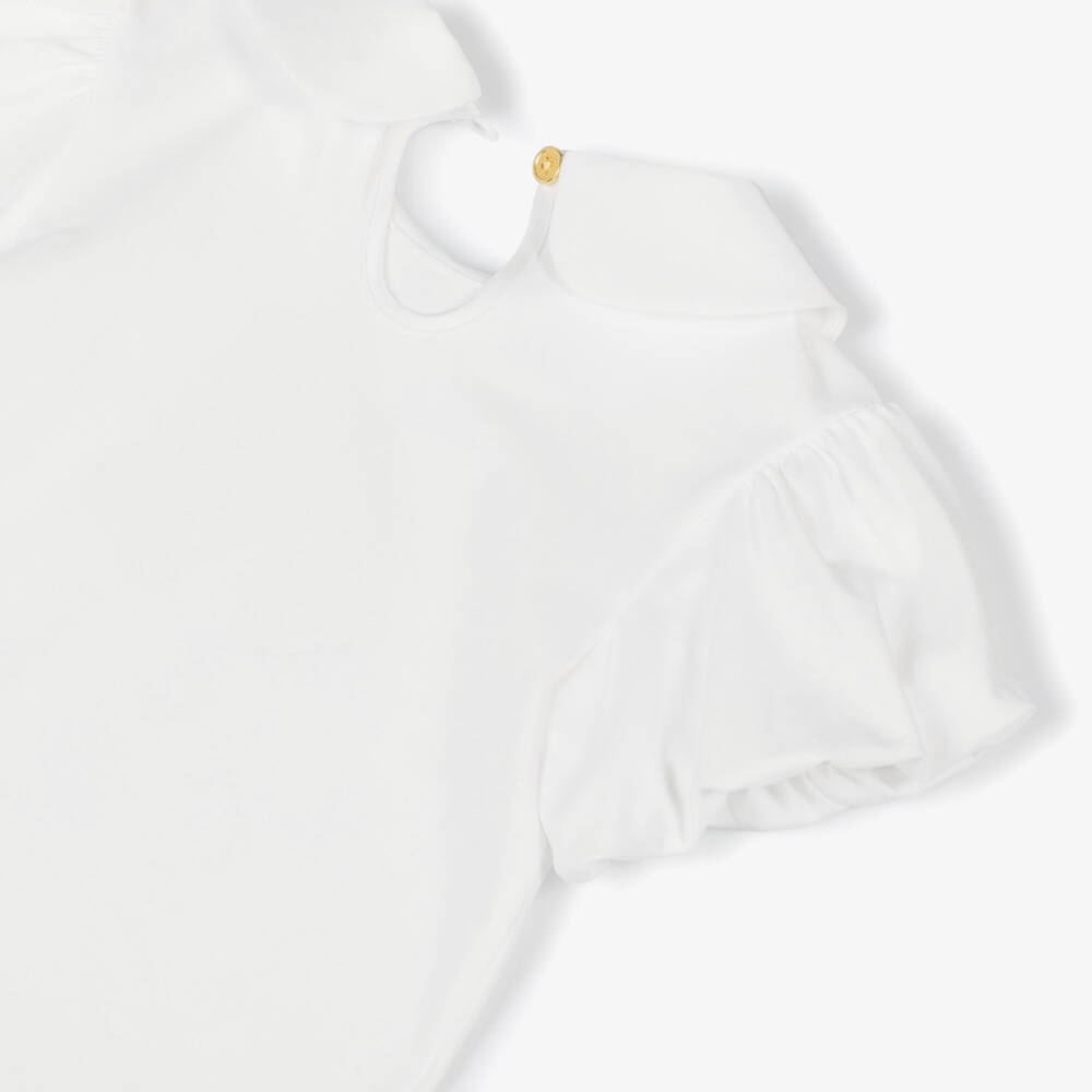 Angel's Face-Girls Snowdrop Cotton Bow Top | Childrensalon Outlet