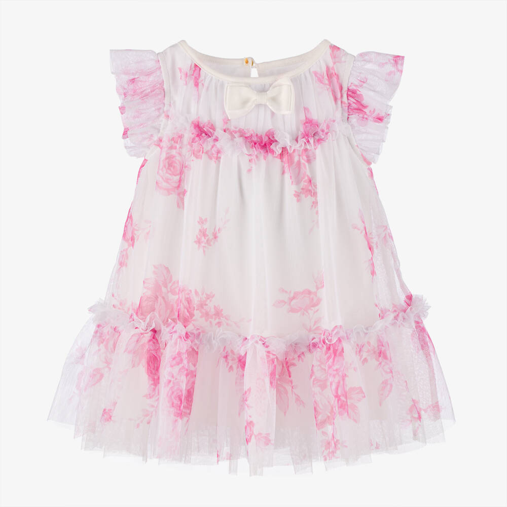 Angel's Face-Платье из тюля с цветочным узором для девочек | Childrensalon Outlet