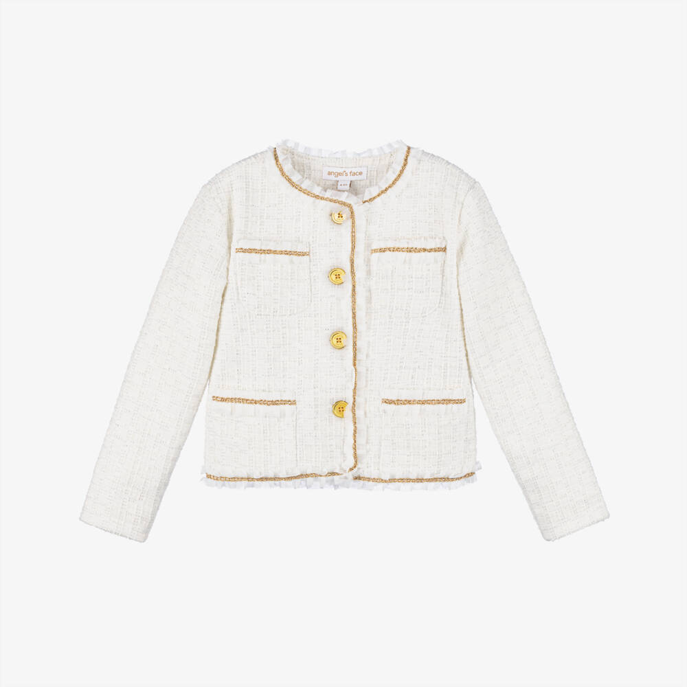 Angel's Face-Girls Snowdrop Tweed Blazer | Childrensalon Outlet