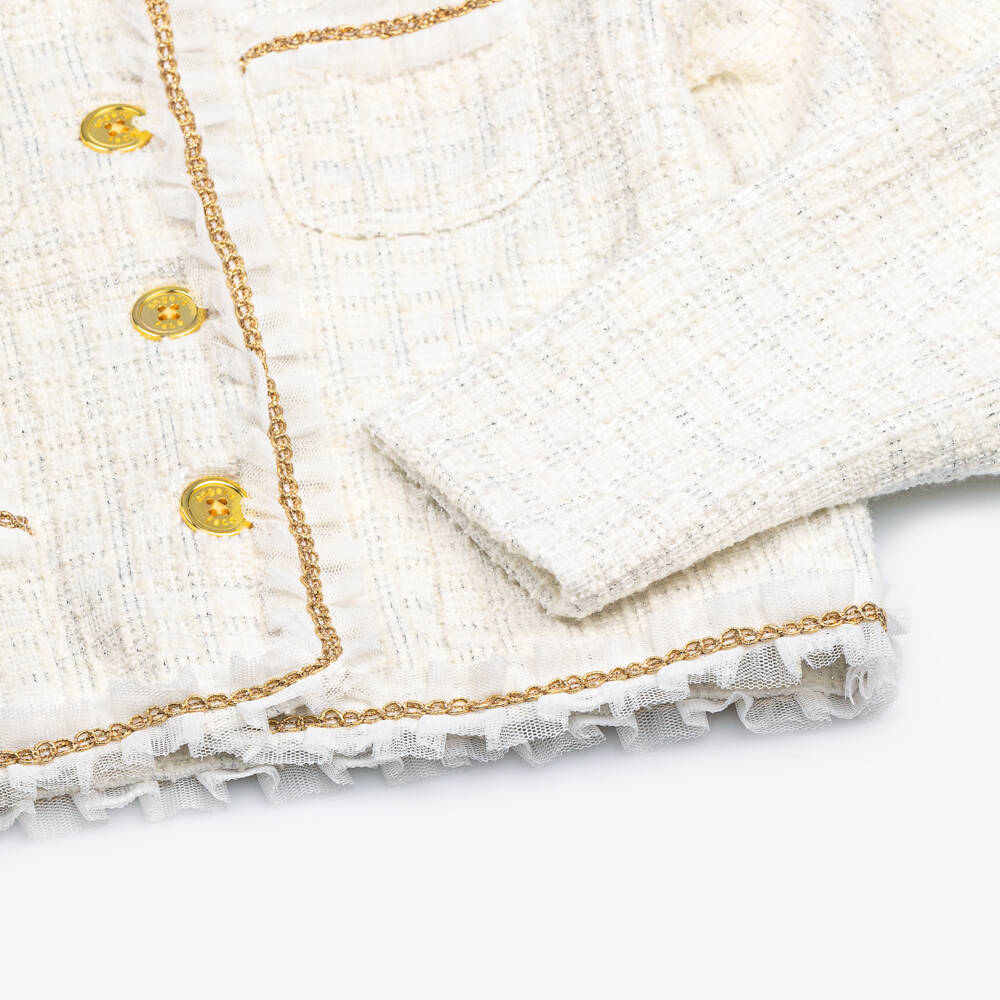 Angel's Face-Girls Snowdrop Tweed Blazer | Childrensalon Outlet