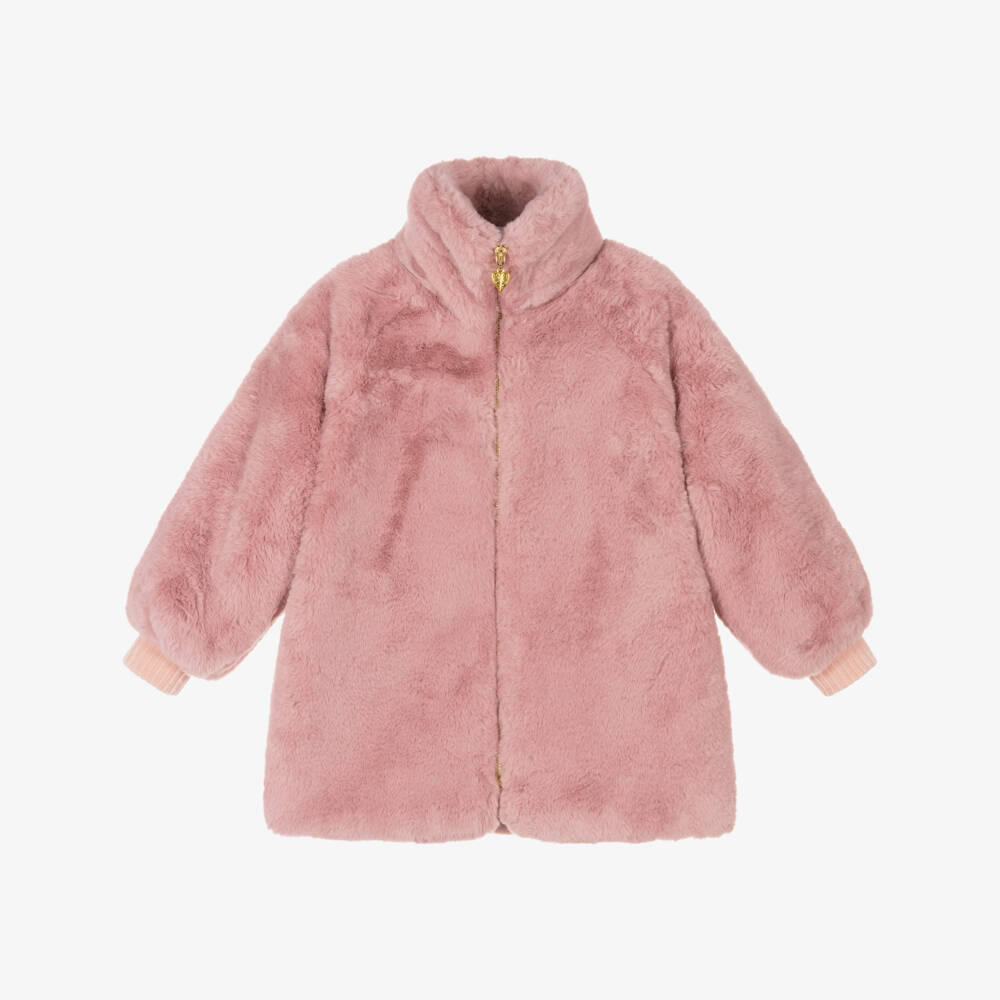Angel's Face-Girls Soft Pink Fur Jacket | Childrensalon Outlet