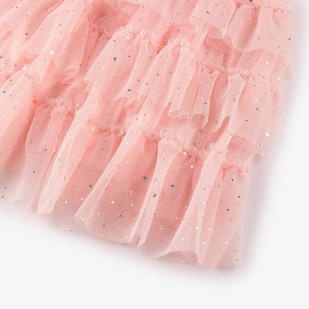 Angel's Face-Платье из сверкающего розового тюля для девочек | Childrensalon Outlet