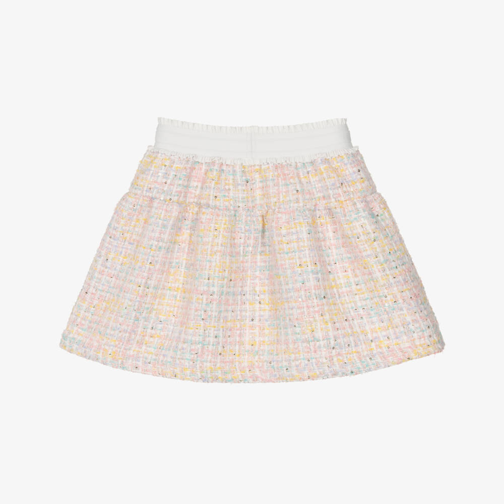 Angel's Face-Girls Sparkly Pastel Pink Tweed Skirt | Childrensalon Outlet