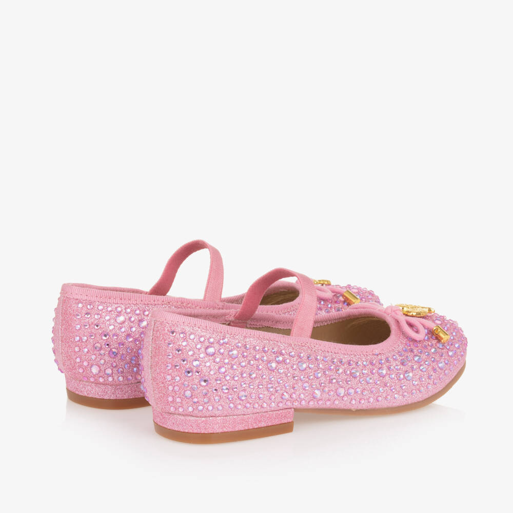 Angel's Face-حذاء باليه وردي براق للبنات | Childrensalon Outlet