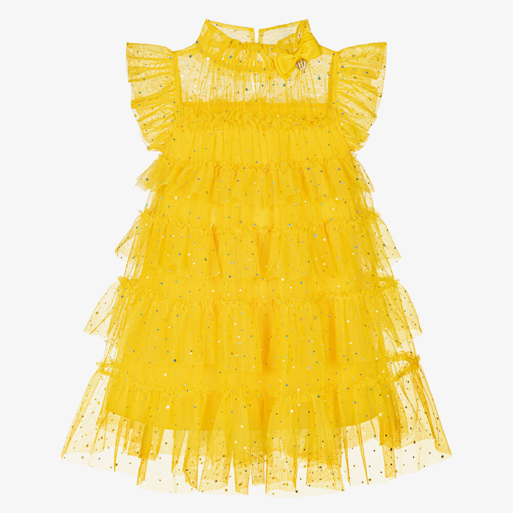 Angel's Face-Girls Sunshine Tulle Sequin Dress | Childrensalon Outlet