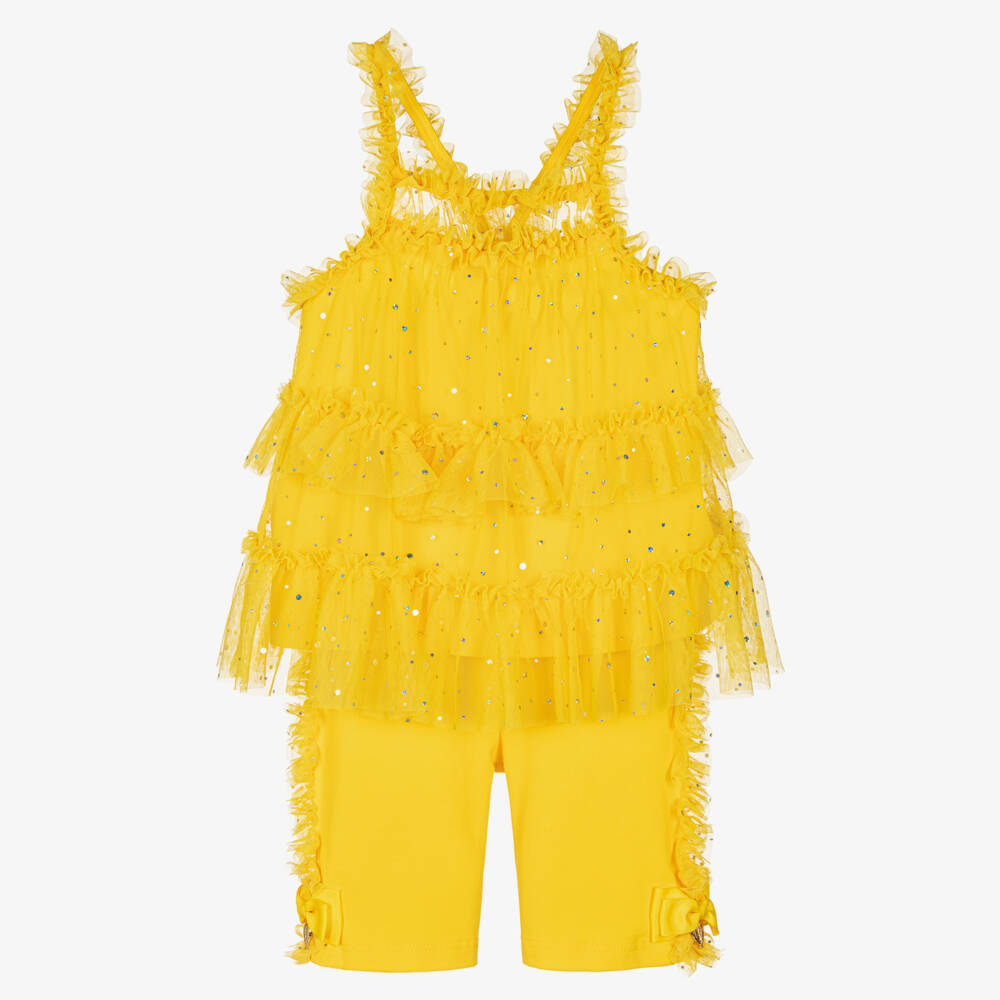 Angel's Face-Girls Sunshine Tulle Sparkle Ensemble | Childrensalon Outlet
