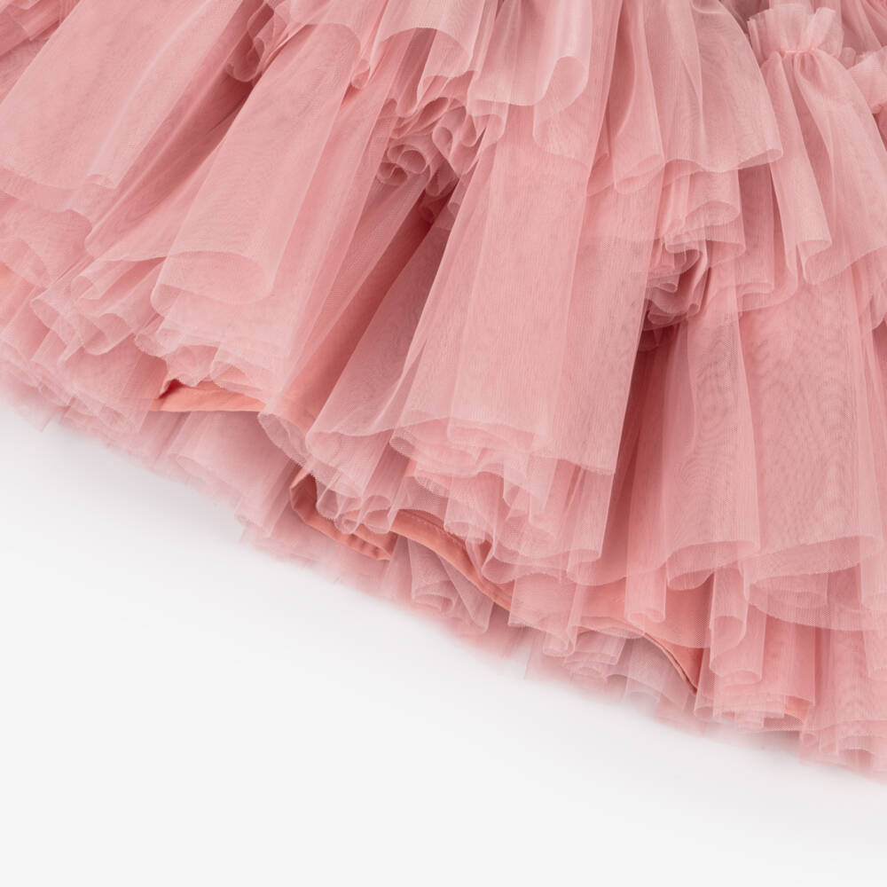 Angel's Face-Girls Tea Rose Knit Tulle Dress | Childrensalon Outlet