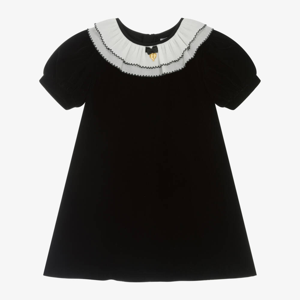 Angel's Face-Girls Velvet Dress with Ruffle Collar | Childrensalon Outlet