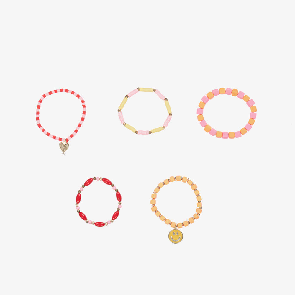 Angel's Face-مجموعة أساور خرز زاهية للبنات | Childrensalon Outlet
