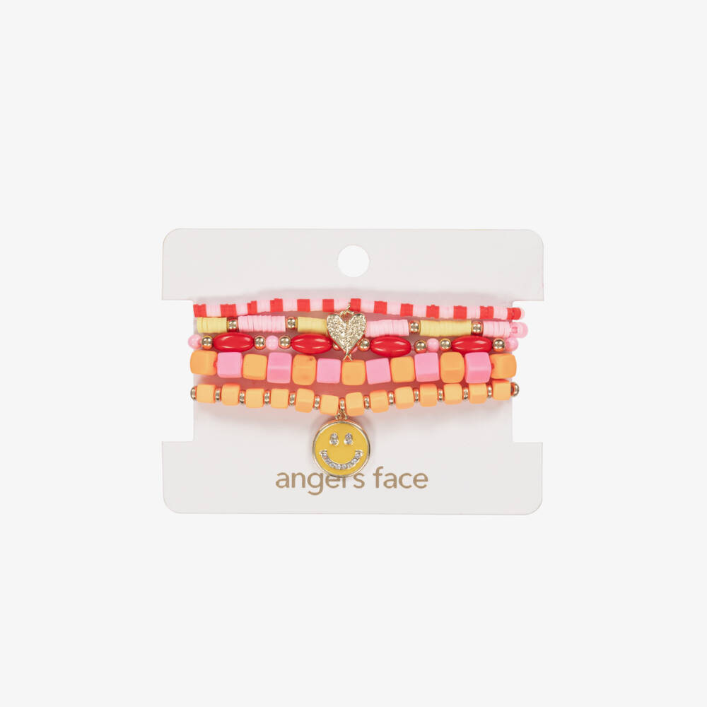 Angel's Face-Girls Vibrant Bead Bracelet Set | Childrensalon Outlet