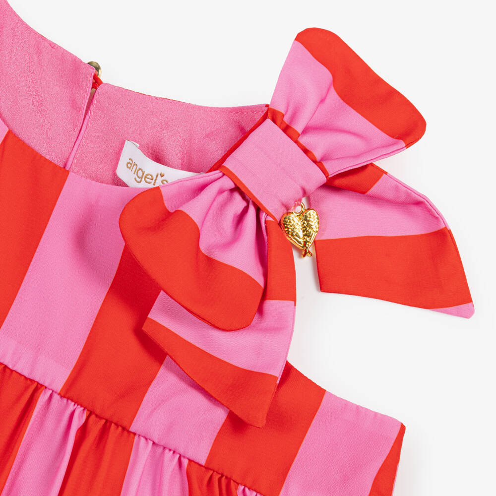 Angel's Face-Яркое пурпурное и красное платье для девочек | Childrensalon Outlet