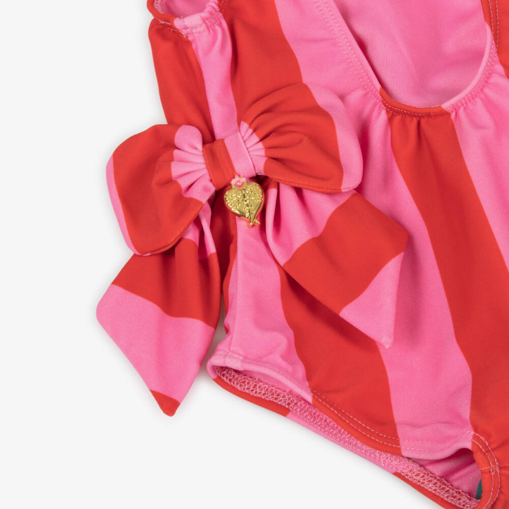 Angel's Face-Girls Vibrant Striped Sun Swimsuit | Childrensalon Outlet