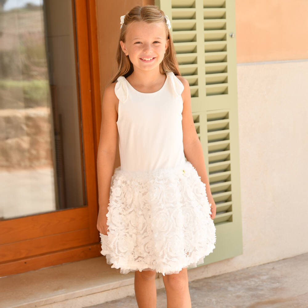 Angel's Face-Белое платье 3D для девочек | Childrensalon Outlet