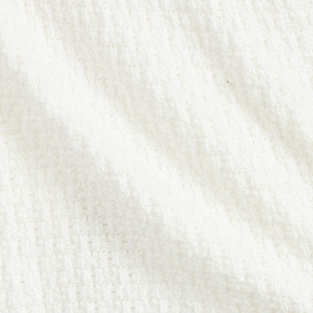 Angel's Face-تنورة قطن محبوك و شيفون لون أبيض | Childrensalon Outlet