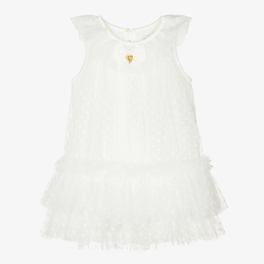 Angel's Face - Белое платье из тюля с сердечком для девочек | Childrensalon