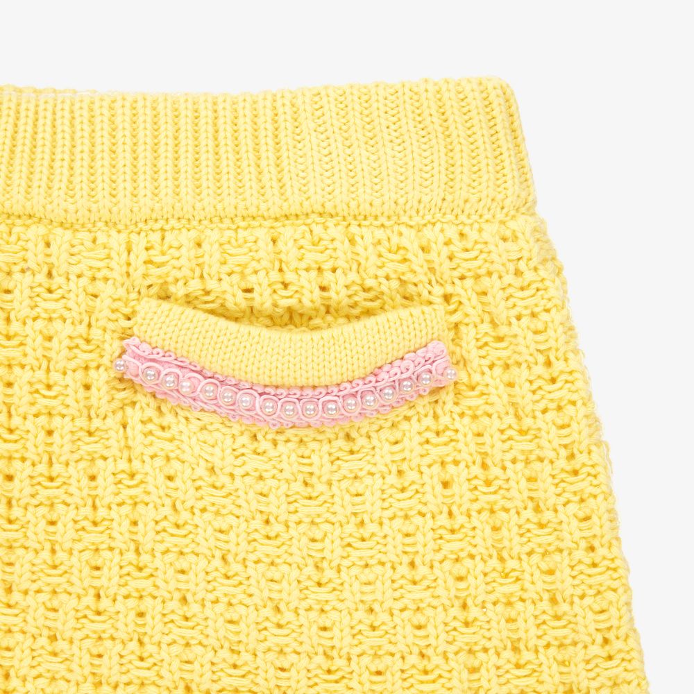 Angel's Face - Teen Girls Yellow Knit Skirt | Childrensalon