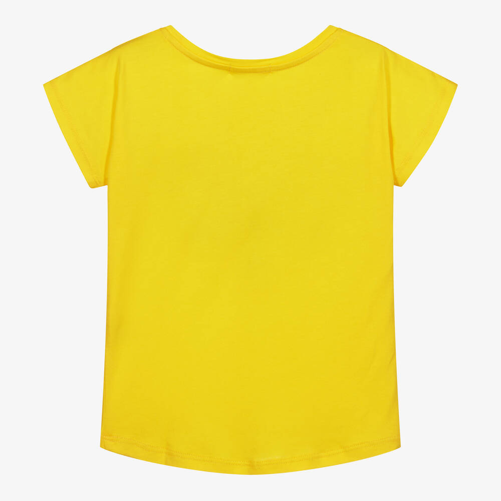 Angel's Face-تيشيرت قطن لون أصفر للبنات | Childrensalon Outlet