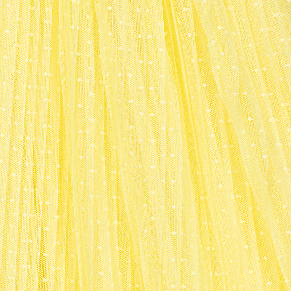 Angel's Face-Girls Yellow Pleated Tulle Dress | Childrensalon Outlet