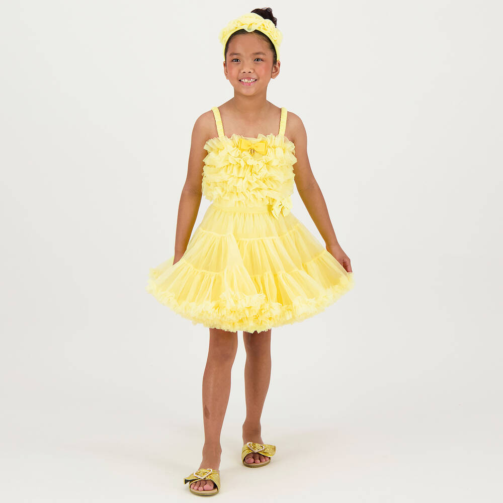 Angel's Face-Girls Yellow Tulle Tutu Skirt | Childrensalon Outlet