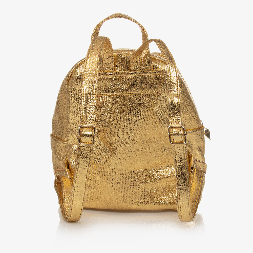 Angel's Face-Gold Bow Backpack (26cm) | Childrensalon Outlet
