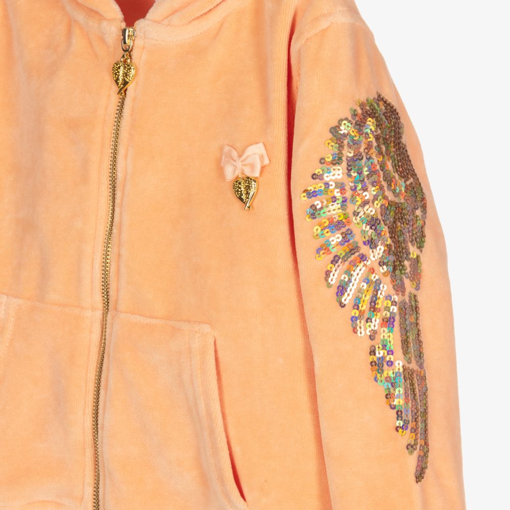 Orange zip up new arrivals top