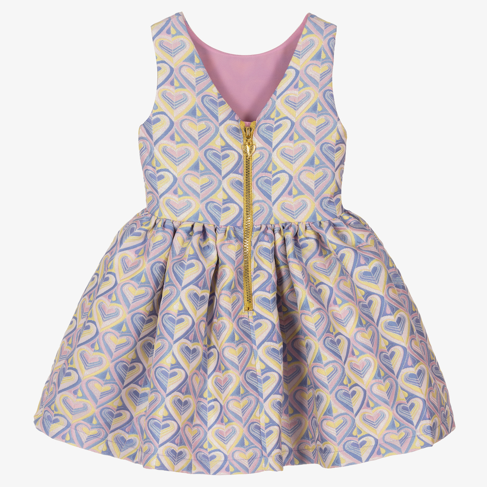 Angel's Face-Pink & Blue Heart Dress | Childrensalon Outlet