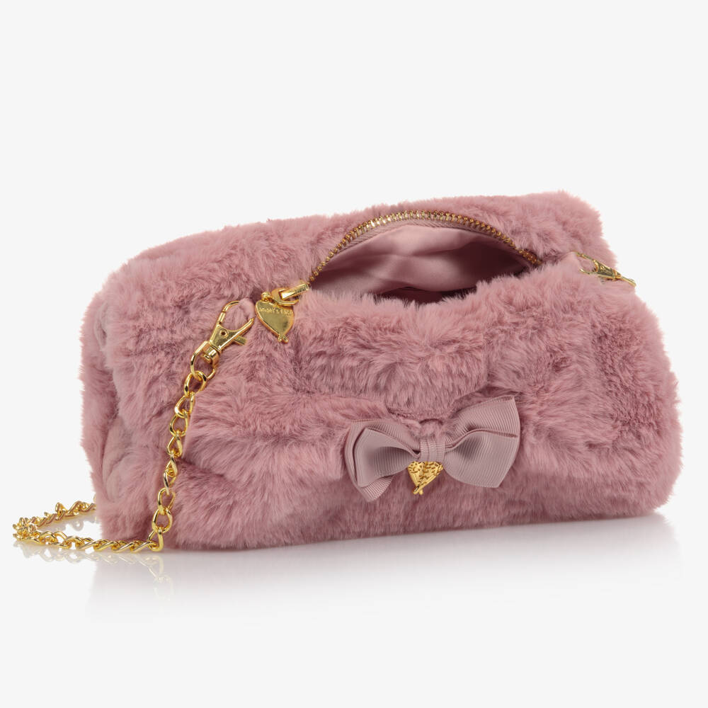 Angel's Face-Pink Hand Muff Bag (24cm) | Childrensalon Outlet