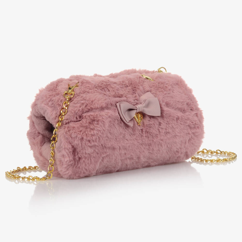 Angel's Face-Pink Hand Muff Bag (24cm) | Childrensalon Outlet