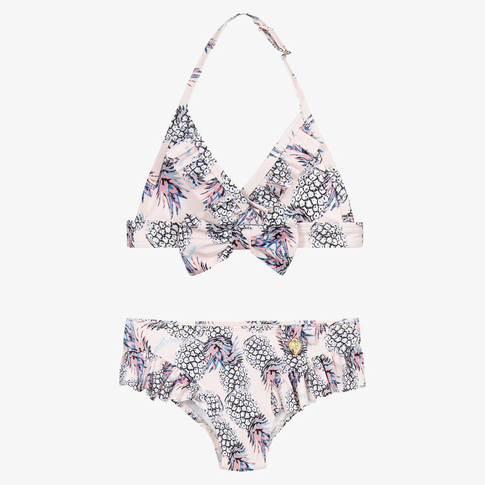 Angel's Face - Rosafarbener Bikini mit Ananasmuster | Childrensalon