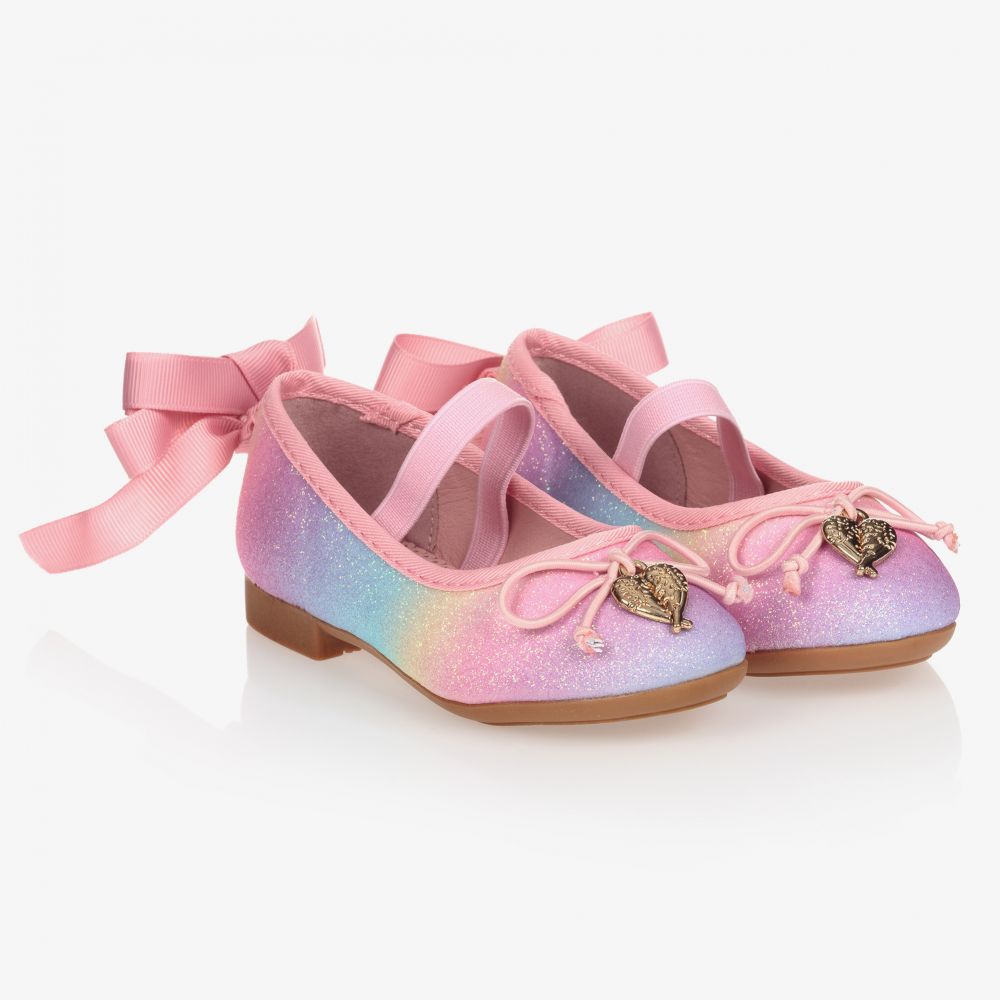 Angel's Face - Pink Rainbow Shoes | Childrensalon