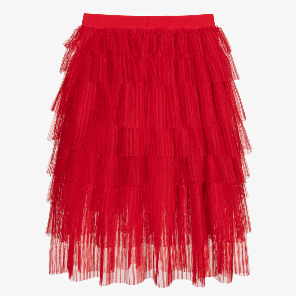 Jupe longue store plissée tulle