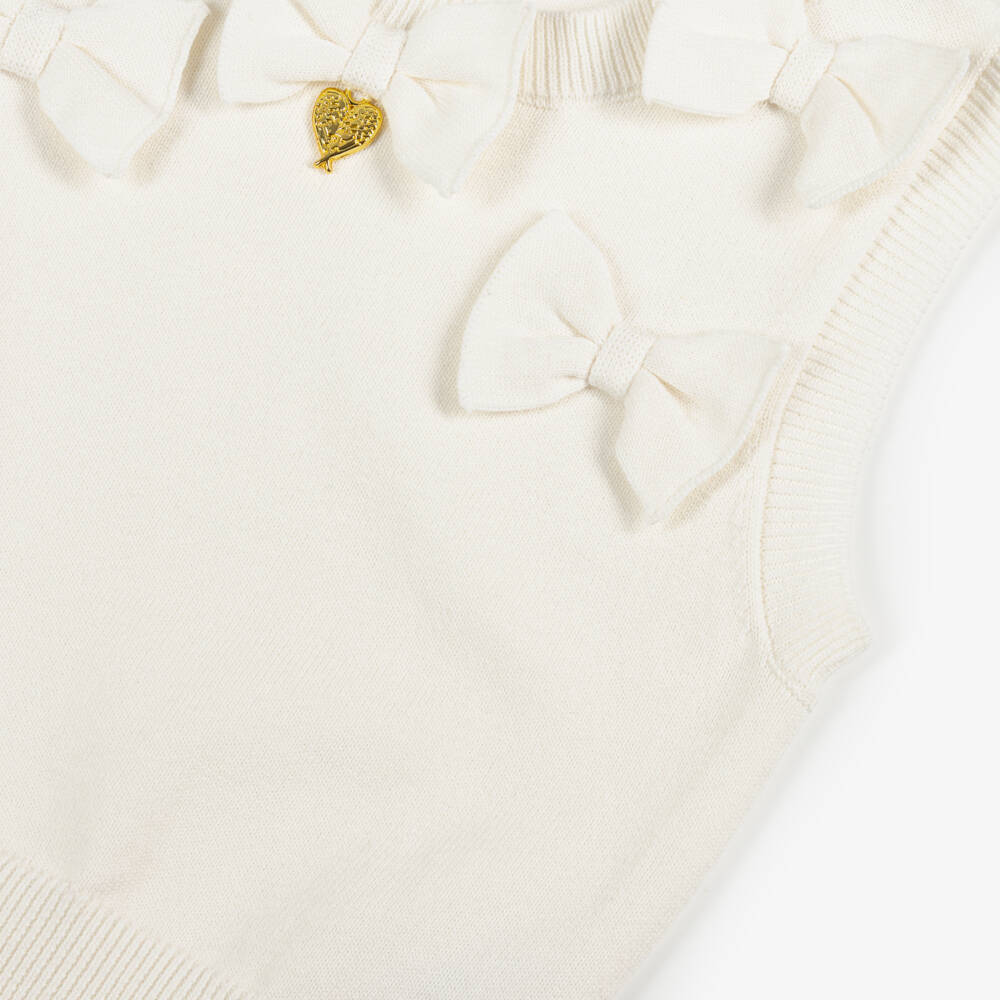 Angel's Face-Snowdrop Knit Cotton Vest for Girls | Childrensalon Outlet