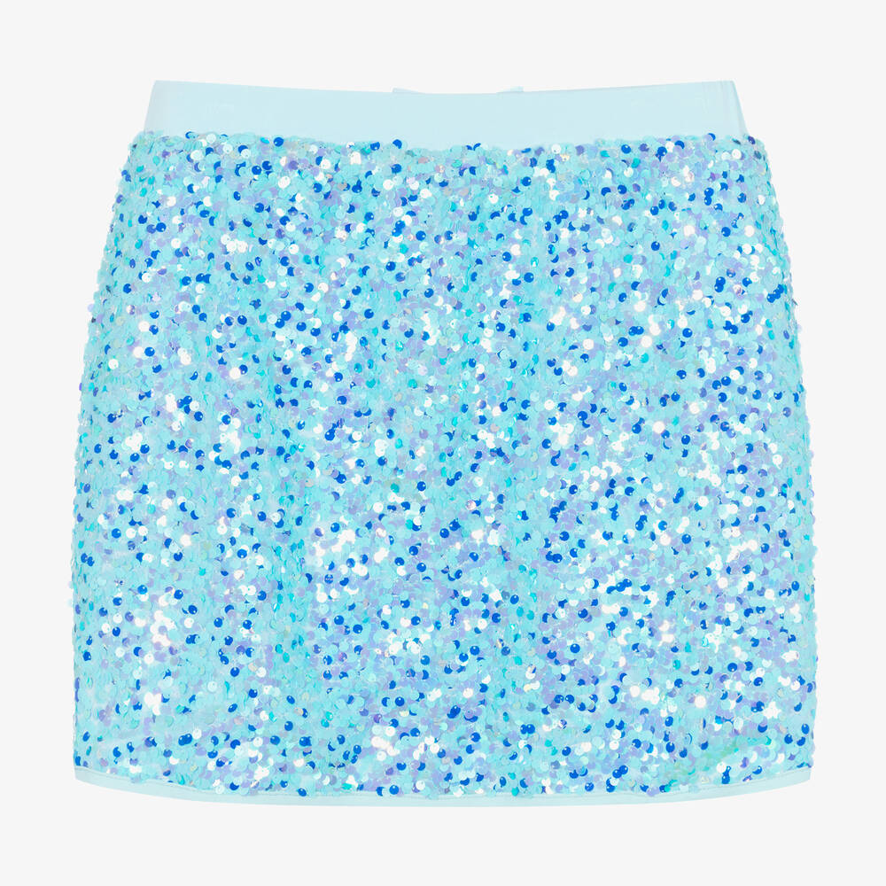Angel's Face-Teen Girls Aqua Blue Sequin Skirt | Childrensalon Outlet